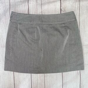 Express stretch women 7/8 wrap mini skirt grey